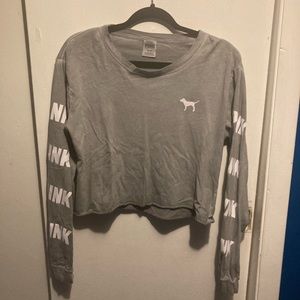 PINK VS Long Sleeve Crop Top